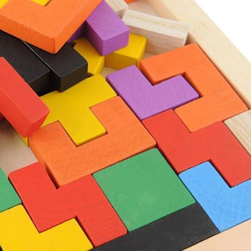Wooden Tetris Jigsaw Puzzle 40 Pcs - Image 3