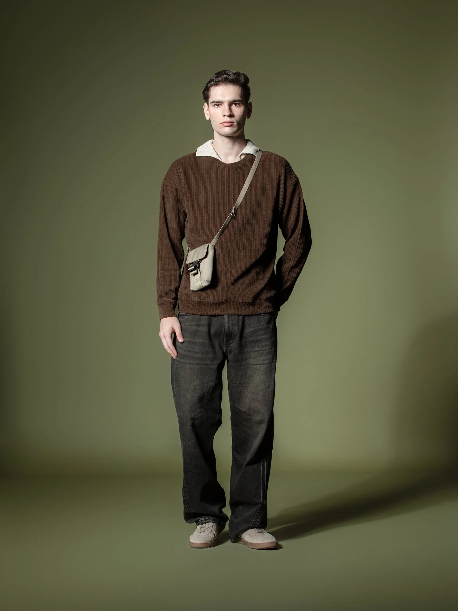 Woven texture sweatshirt - Image 12