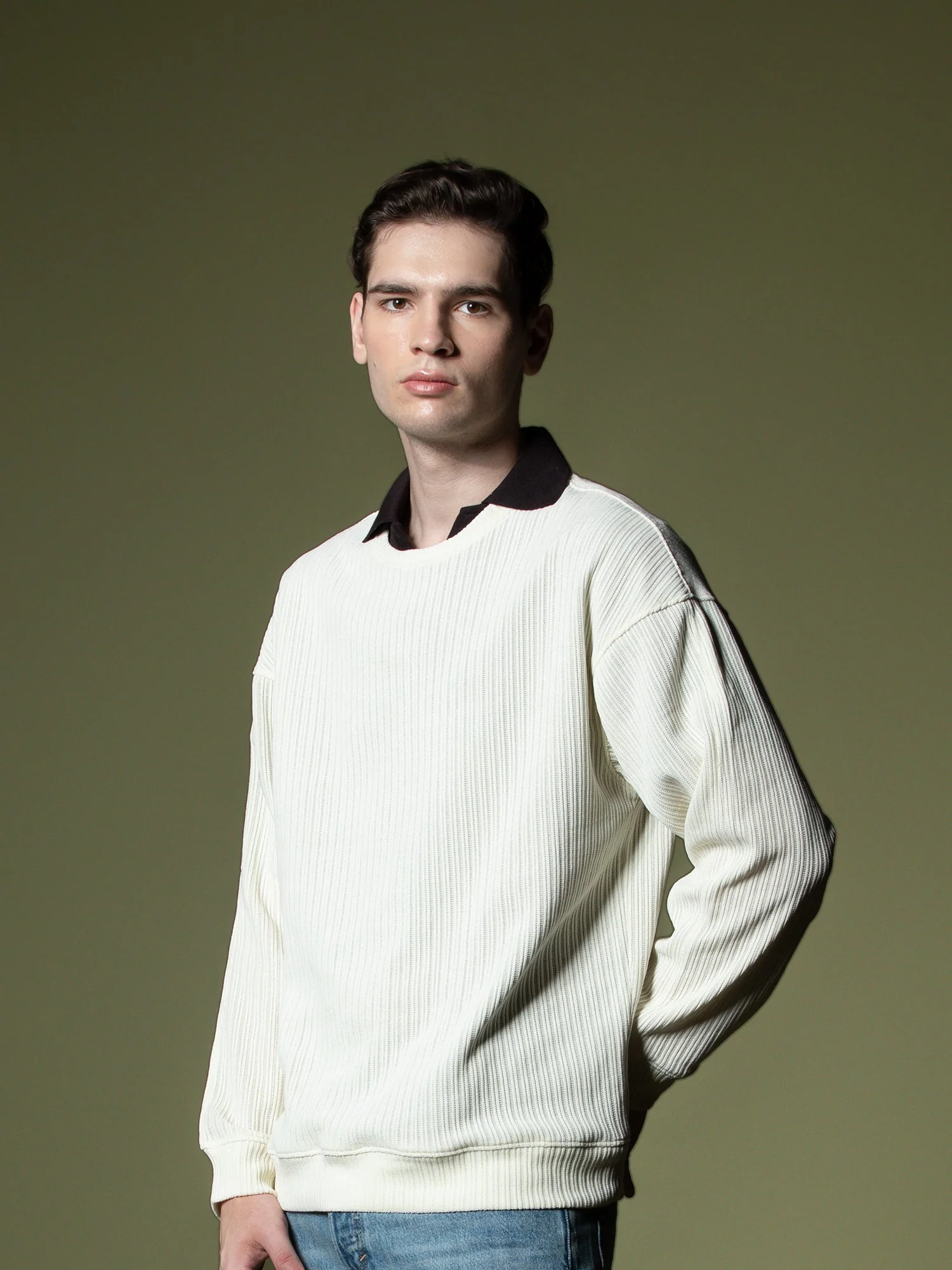 Woven texture sweatshirt - Image 23