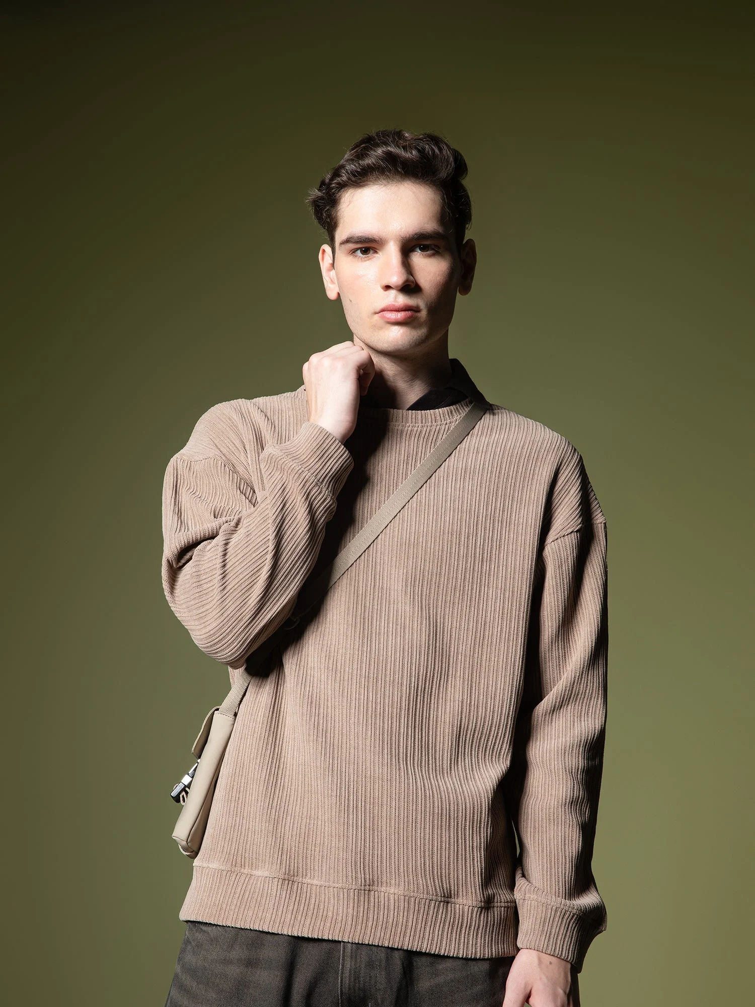 Woven texture sweatshirt - Image 35