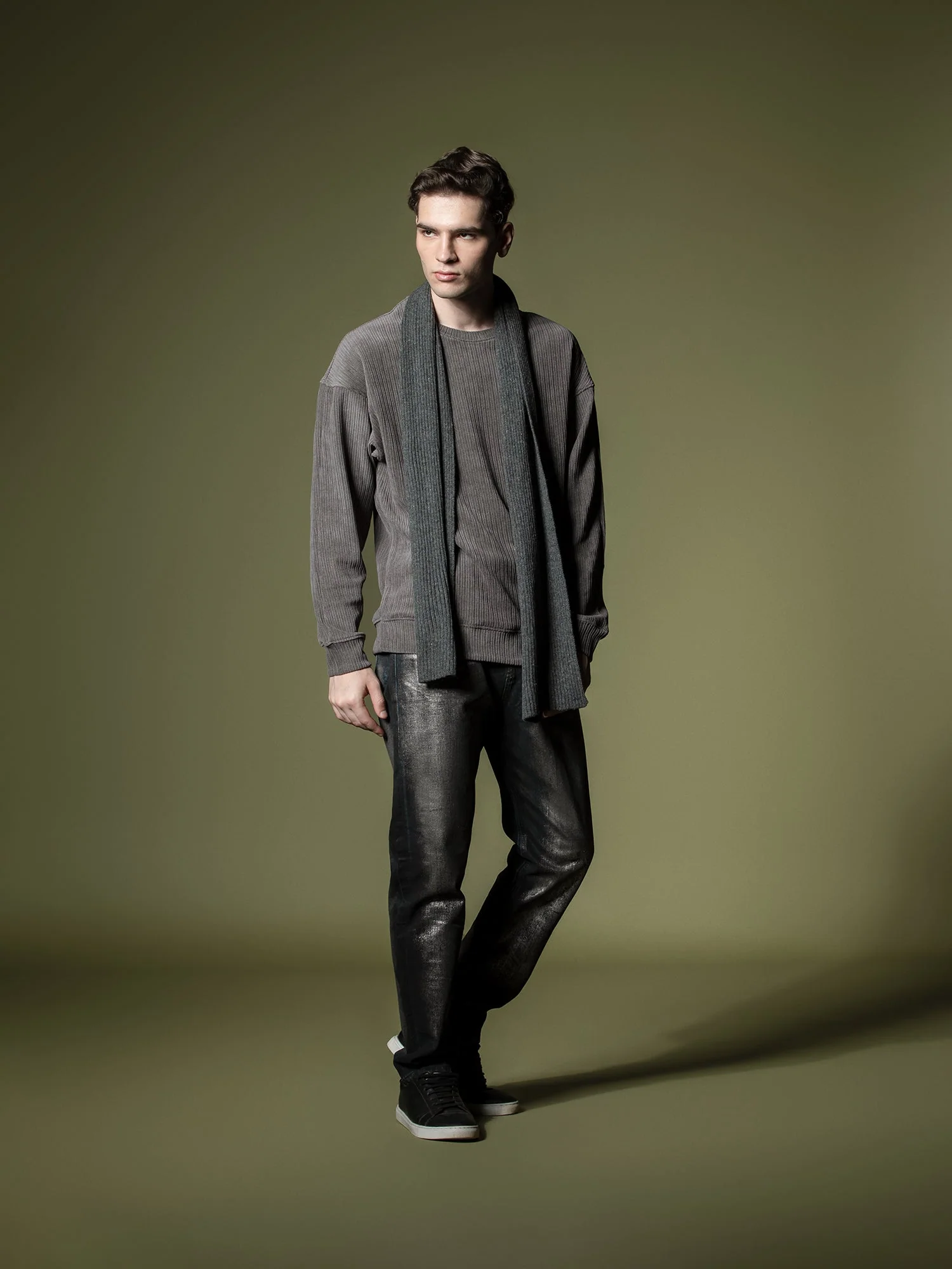 Woven texture sweatshirt - Image 5