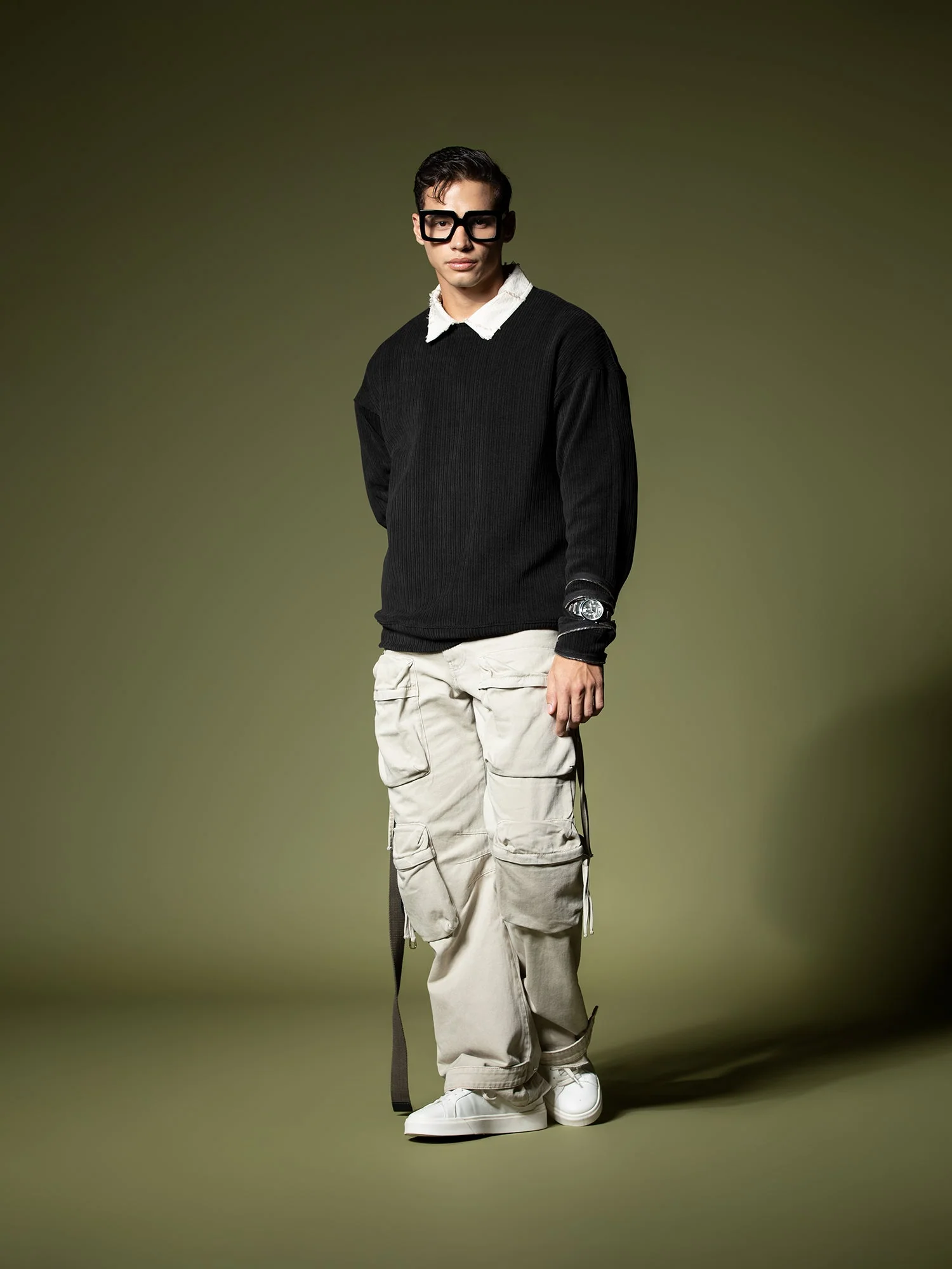Woven texture sweatshirt - Image 14