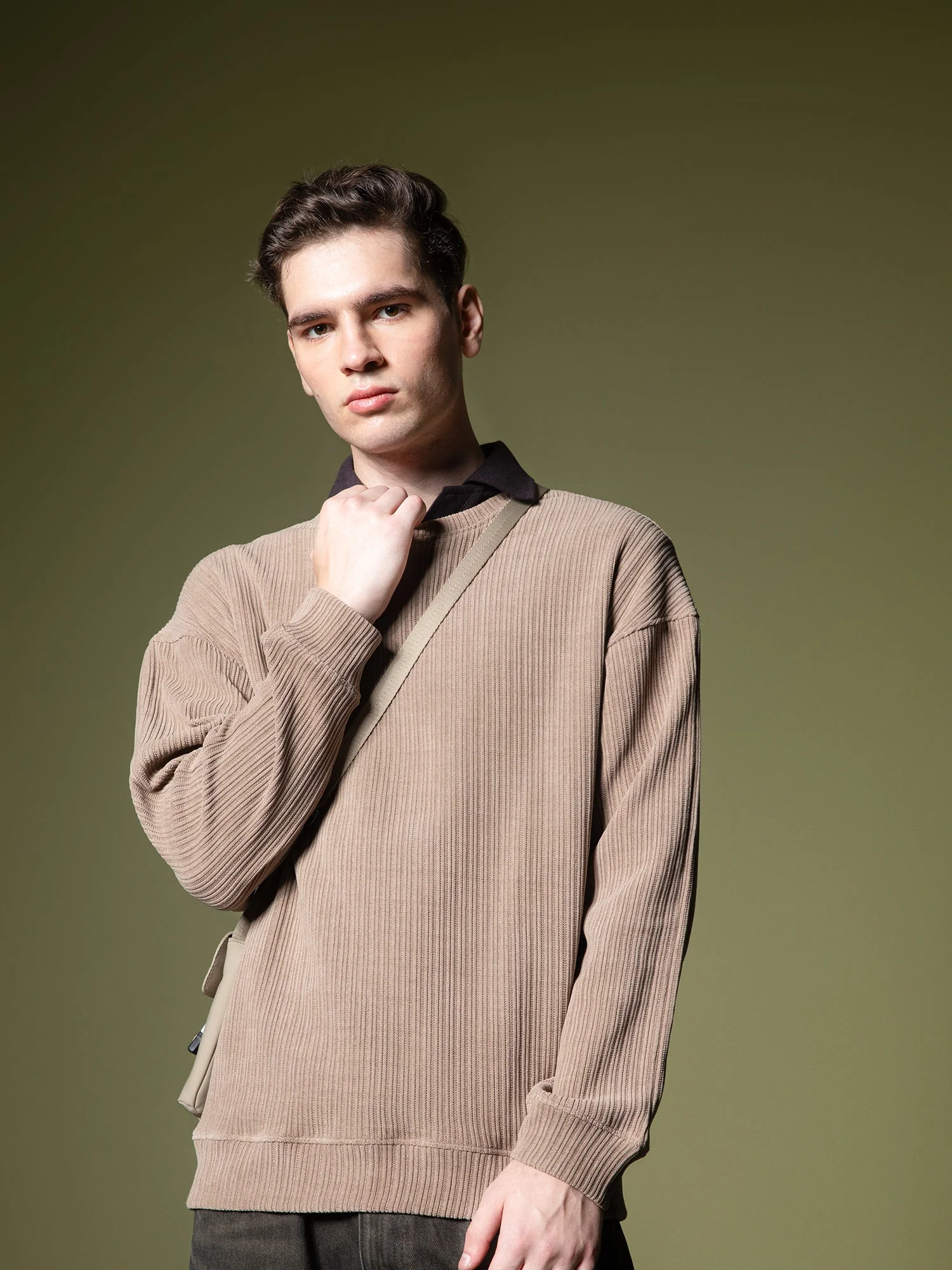 Woven texture sweatshirt - Image 22
