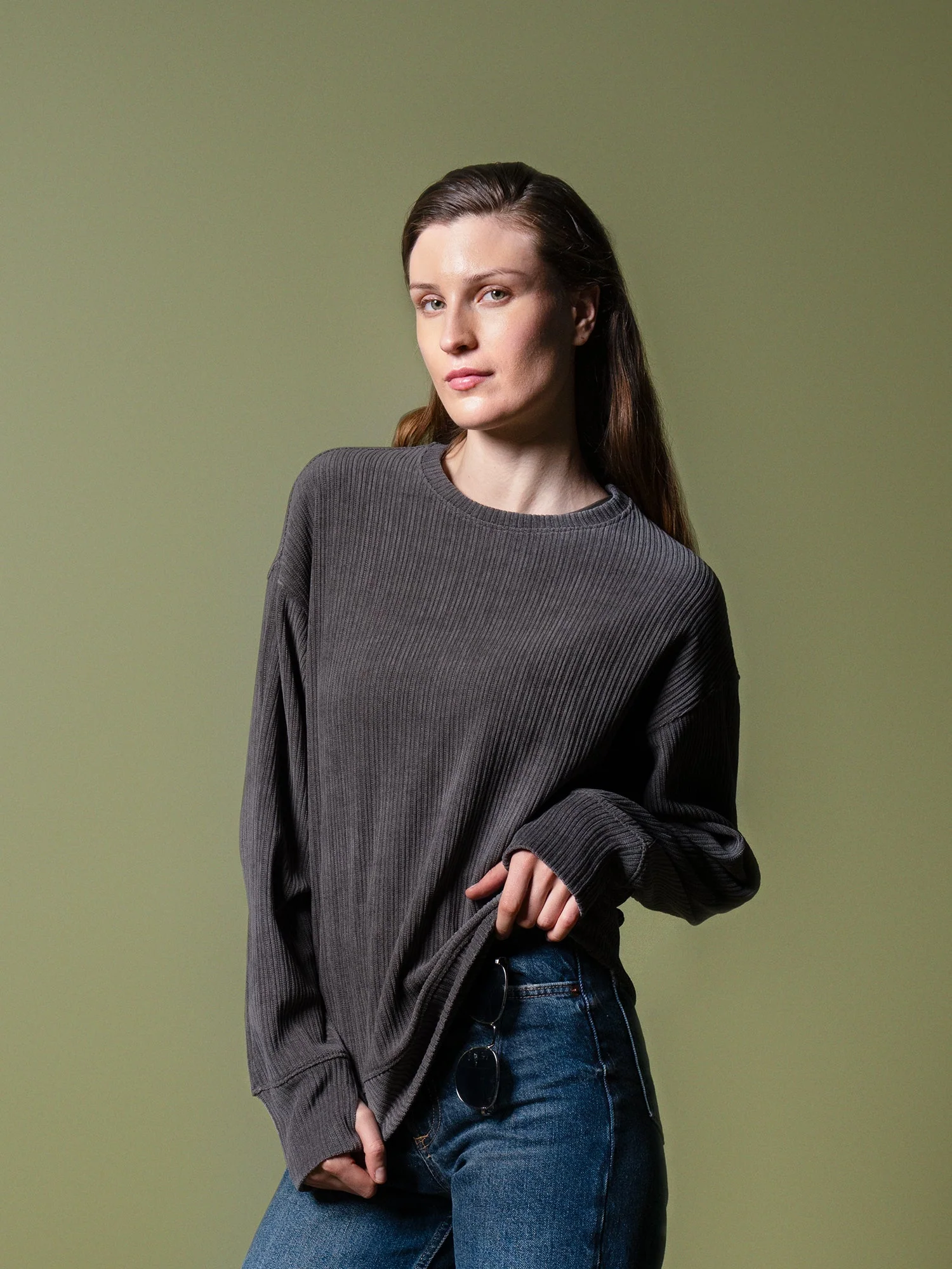 Woven texture sweatshirt - Image 50