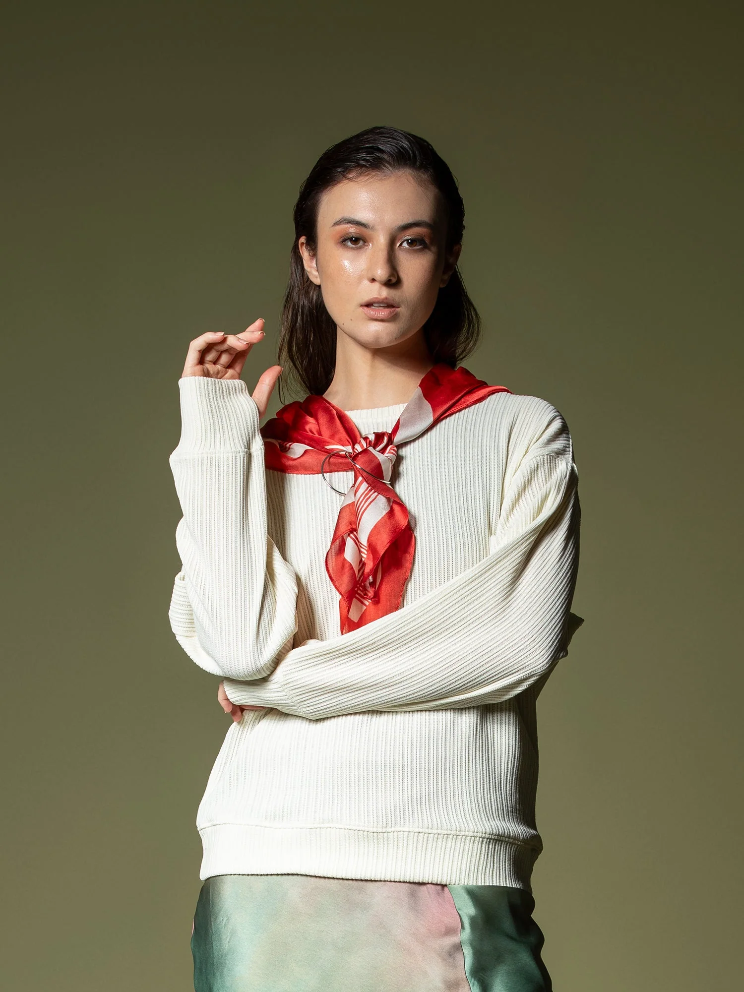 Woven texture sweatshirt - Image 7