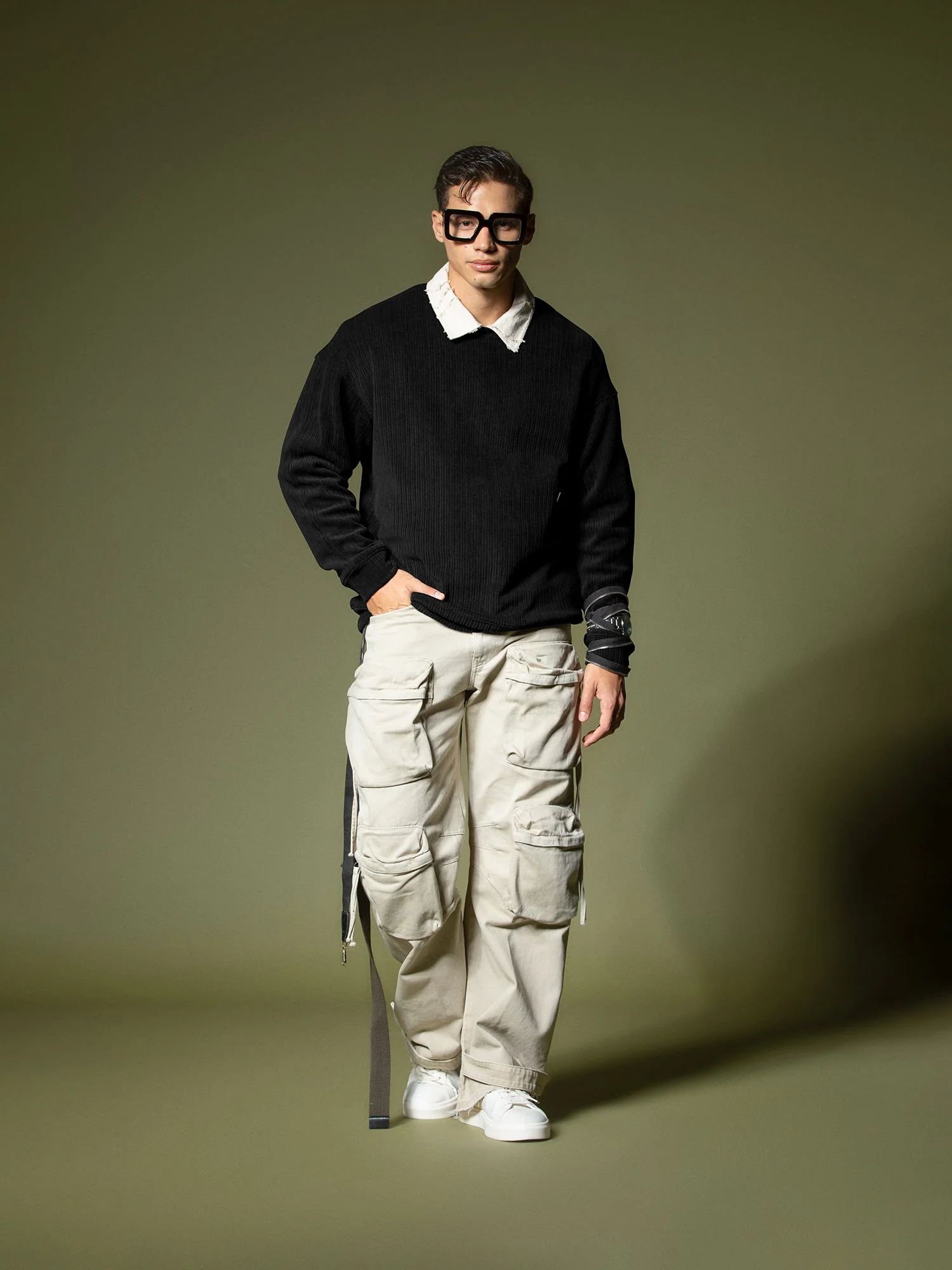 Woven texture sweatshirt - Image 47