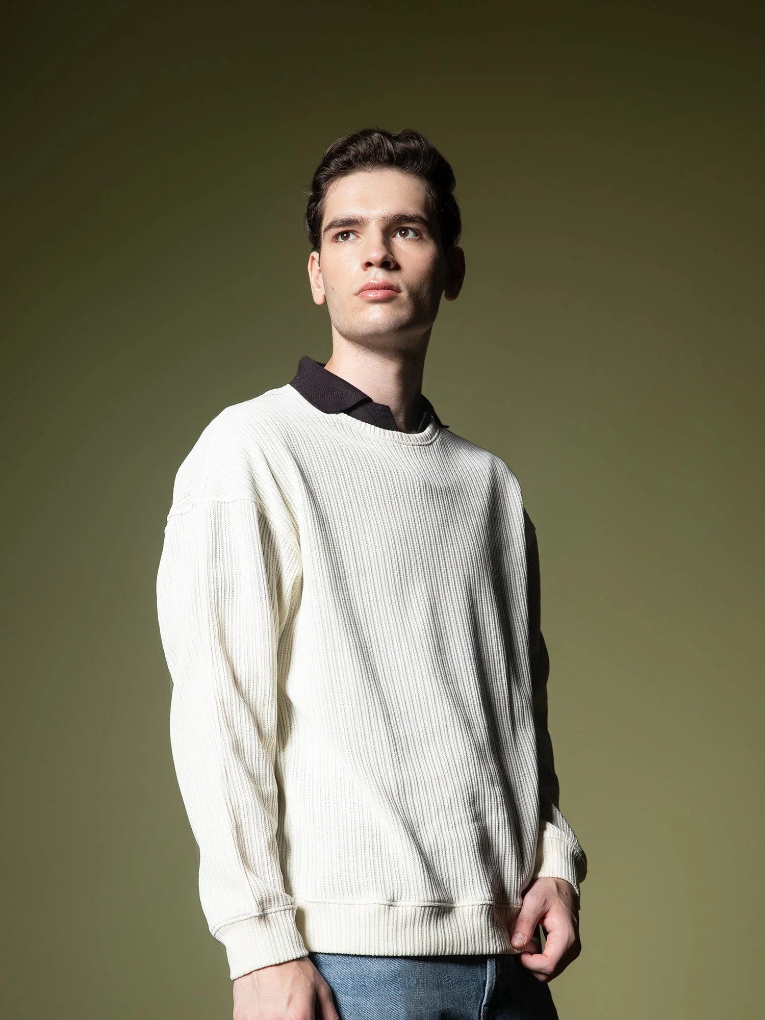 Woven texture sweatshirt - Image 50