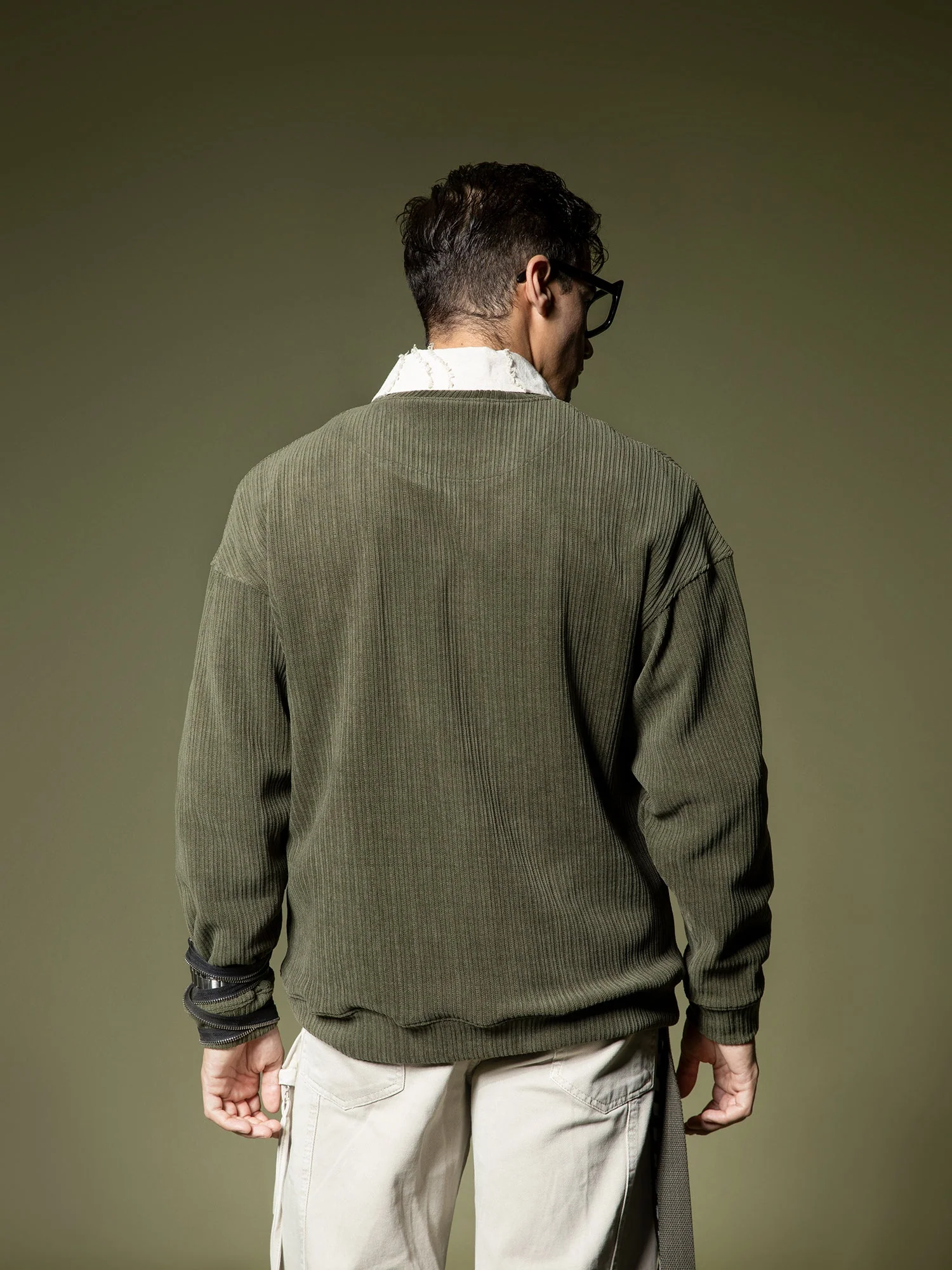 Woven texture sweatshirt - Image 14