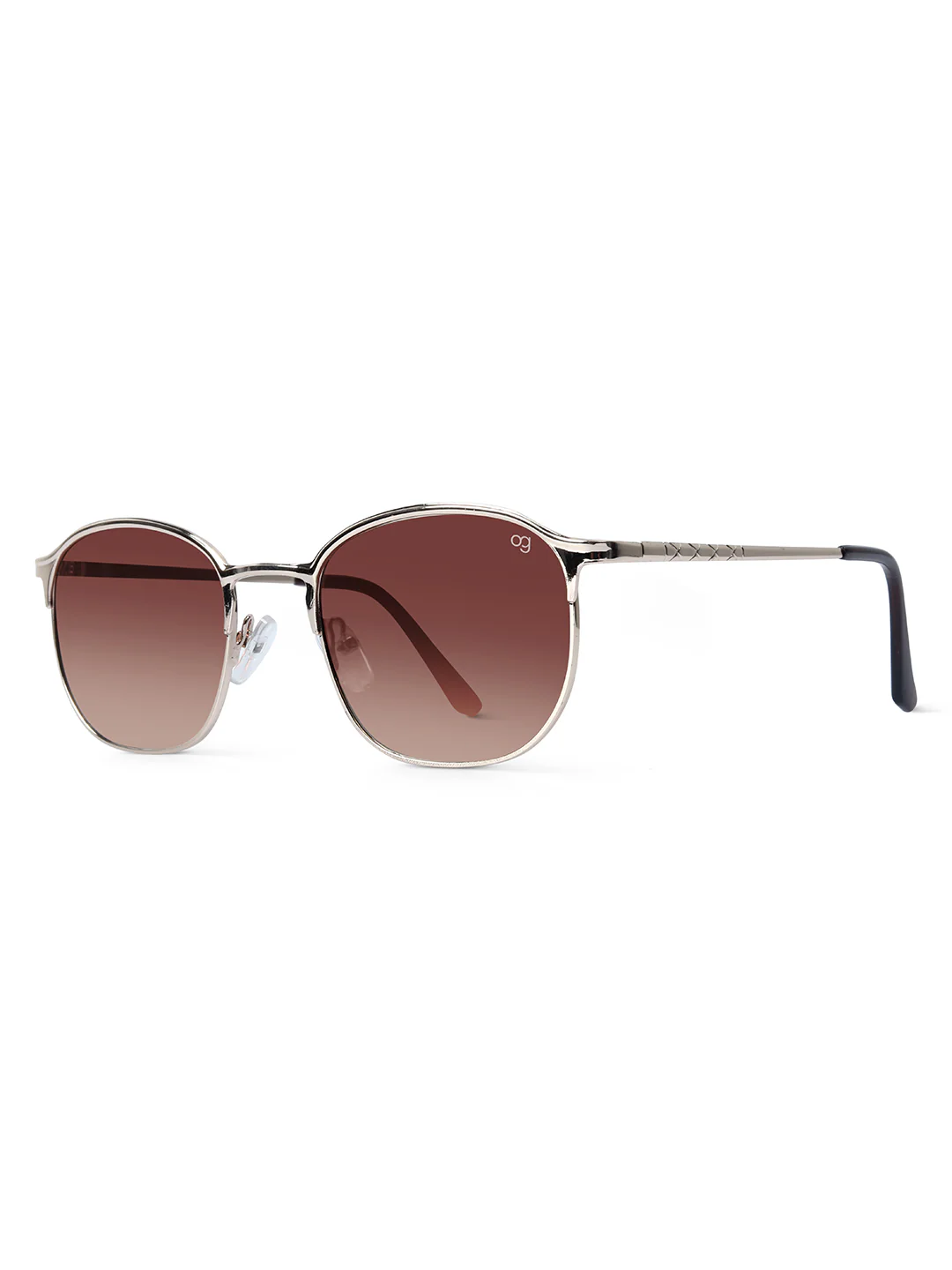 Wraith Brown Clubmaster Sunglasses - Image 4
