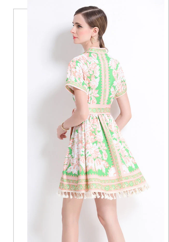 Wren Printed Wrap Dress - Image 10