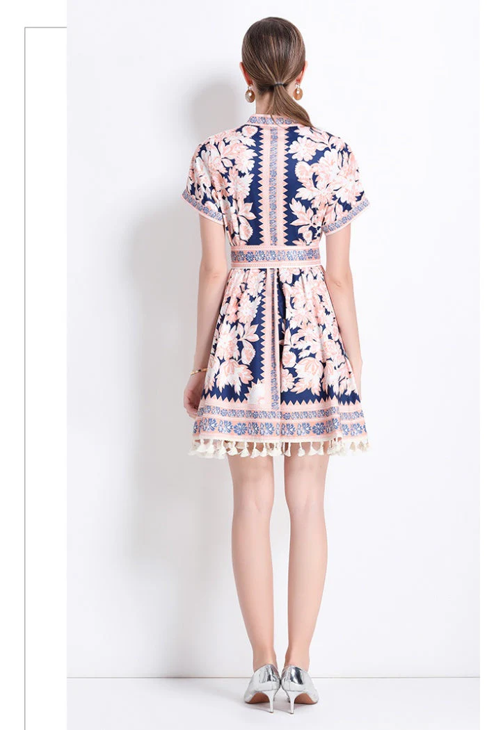 Wren Printed Wrap Dress - Image 6