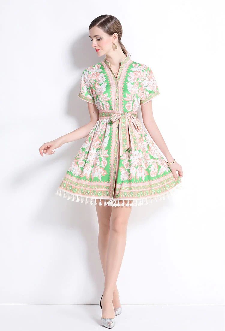 Wren Printed Wrap Dress - Image 7