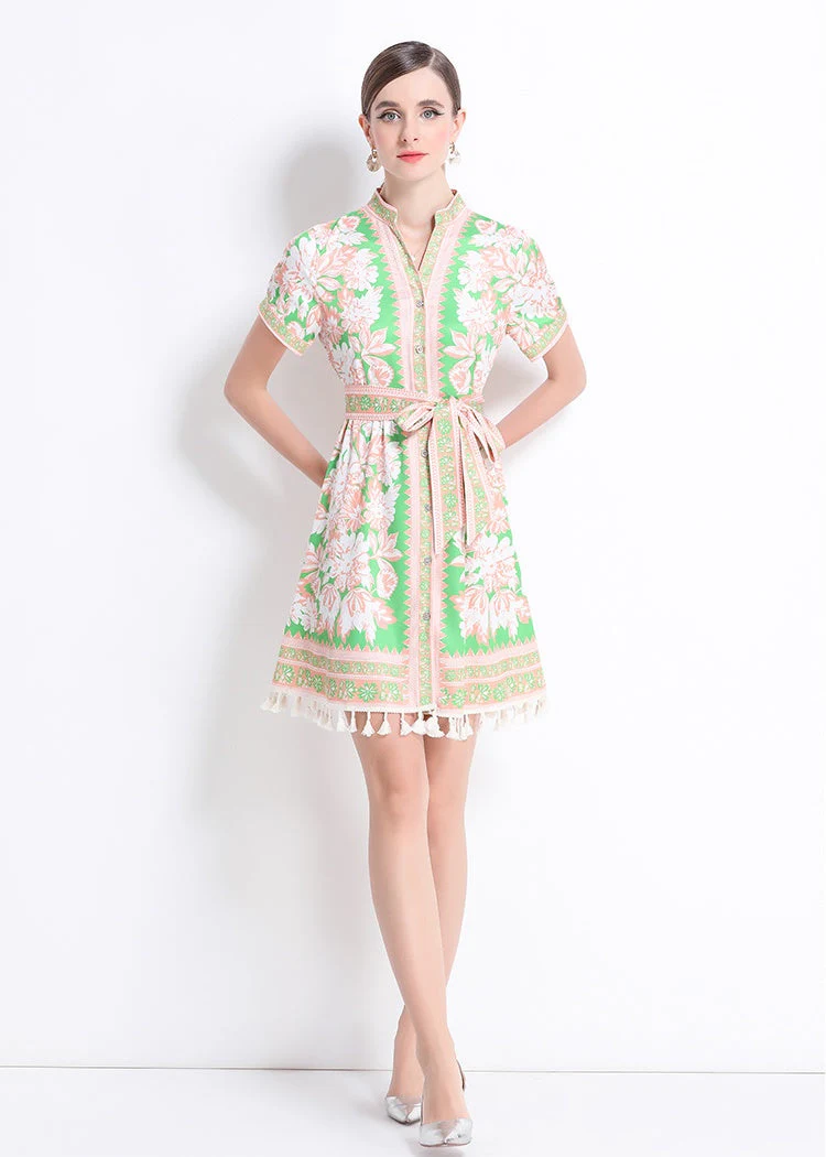 Wren Printed Wrap Dress - Image 8