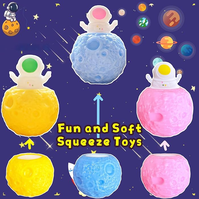 Yeet: Space Explorer Pop-Up Squeeze Fidget Toy for Stress Relief & Fun (Pack of 2) - Image 3