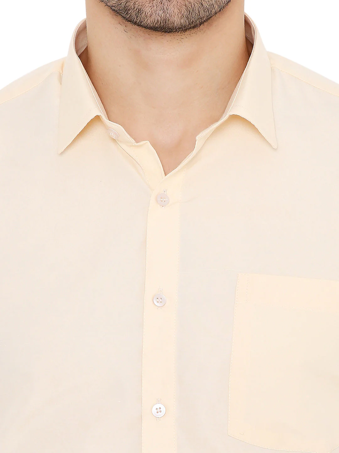 Yellow Solid | Slim Fit | Formal Shirt - Image 5