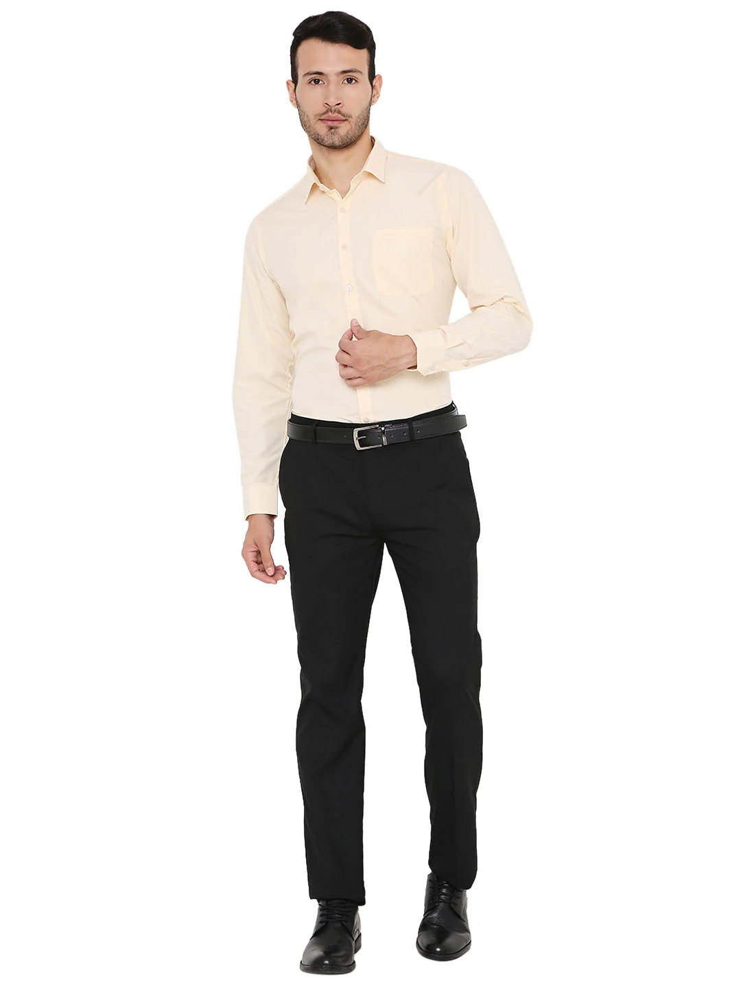 Yellow Solid | Slim Fit | Formal Shirt - Image 6