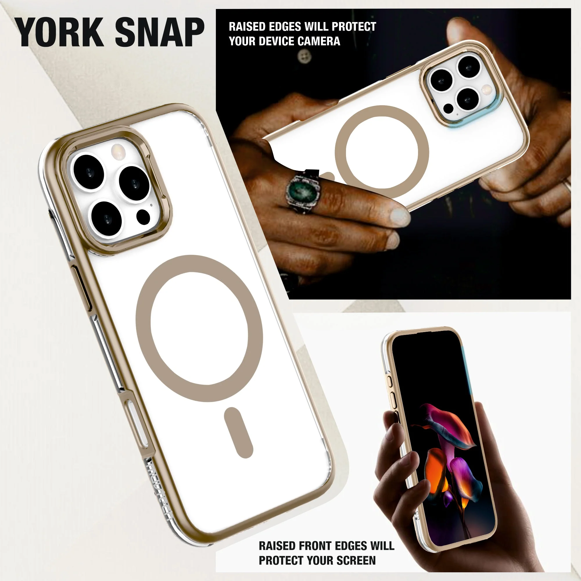 YORK SNAP Side Airbag Mag-Safe Compatible Case for iPhone 16 Series - Image 3