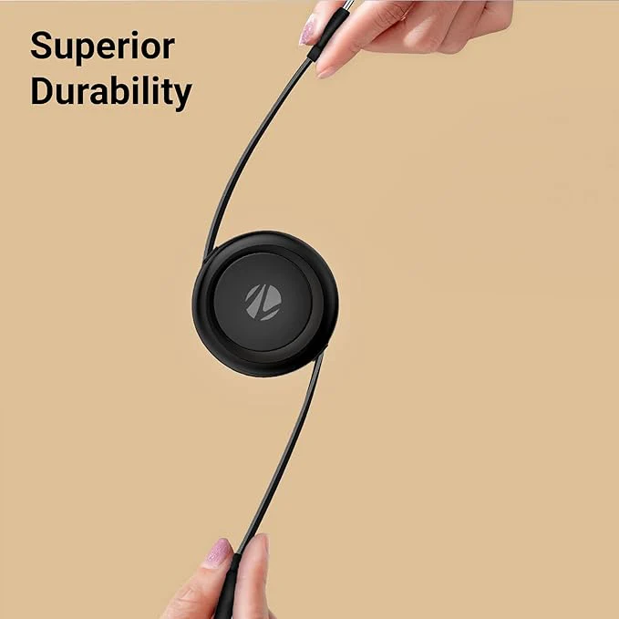 Zebronics Type C to C Retractable Cable - 60 Watts - Image 5