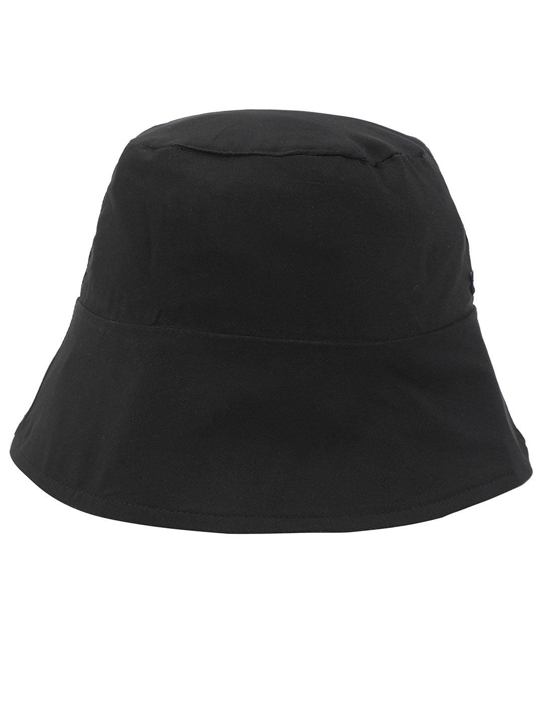 Zip Zap Solid Black Reversible Women Hat For Fashion - Image 4