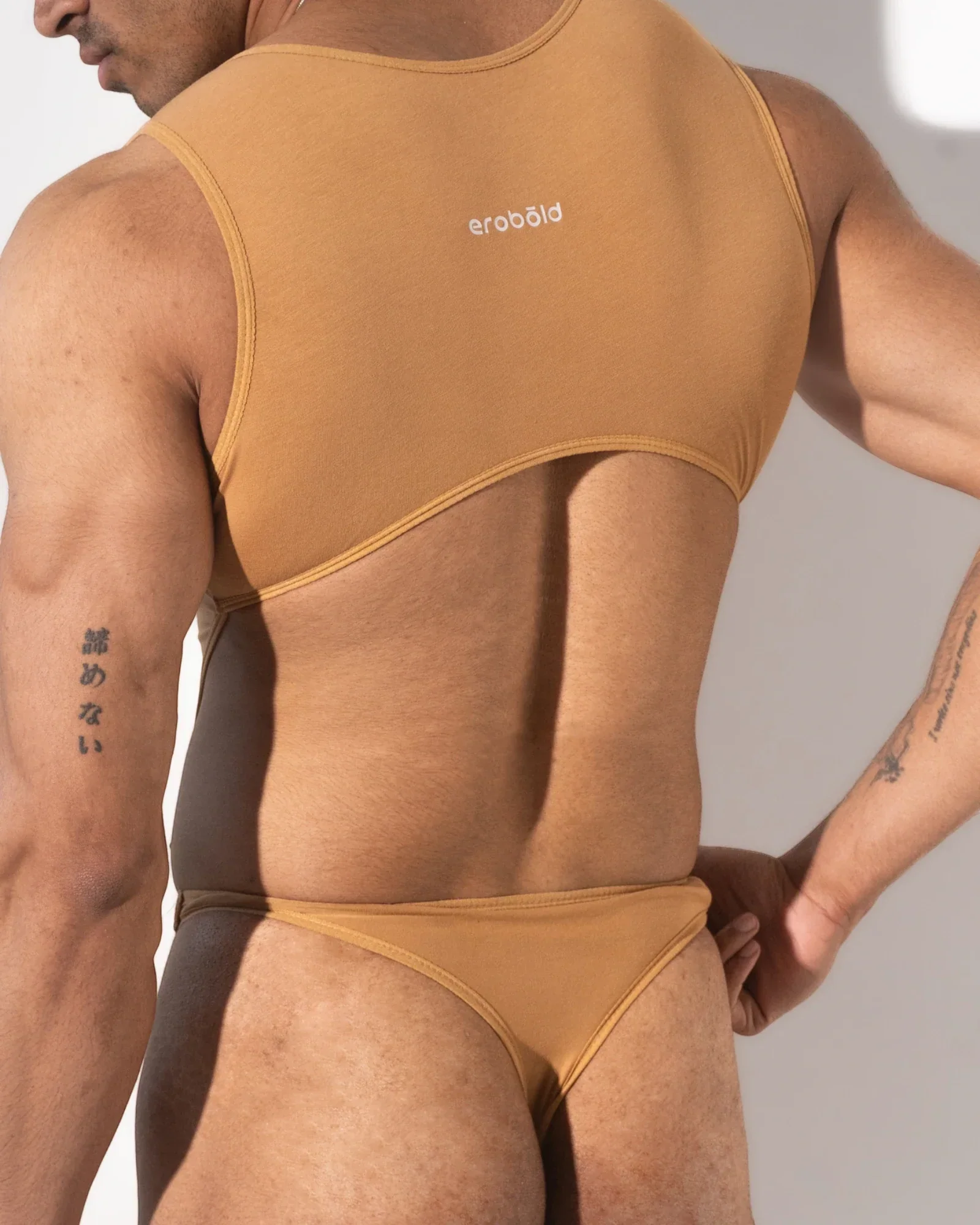 Zipper Bodysuit /Tan - Image 2