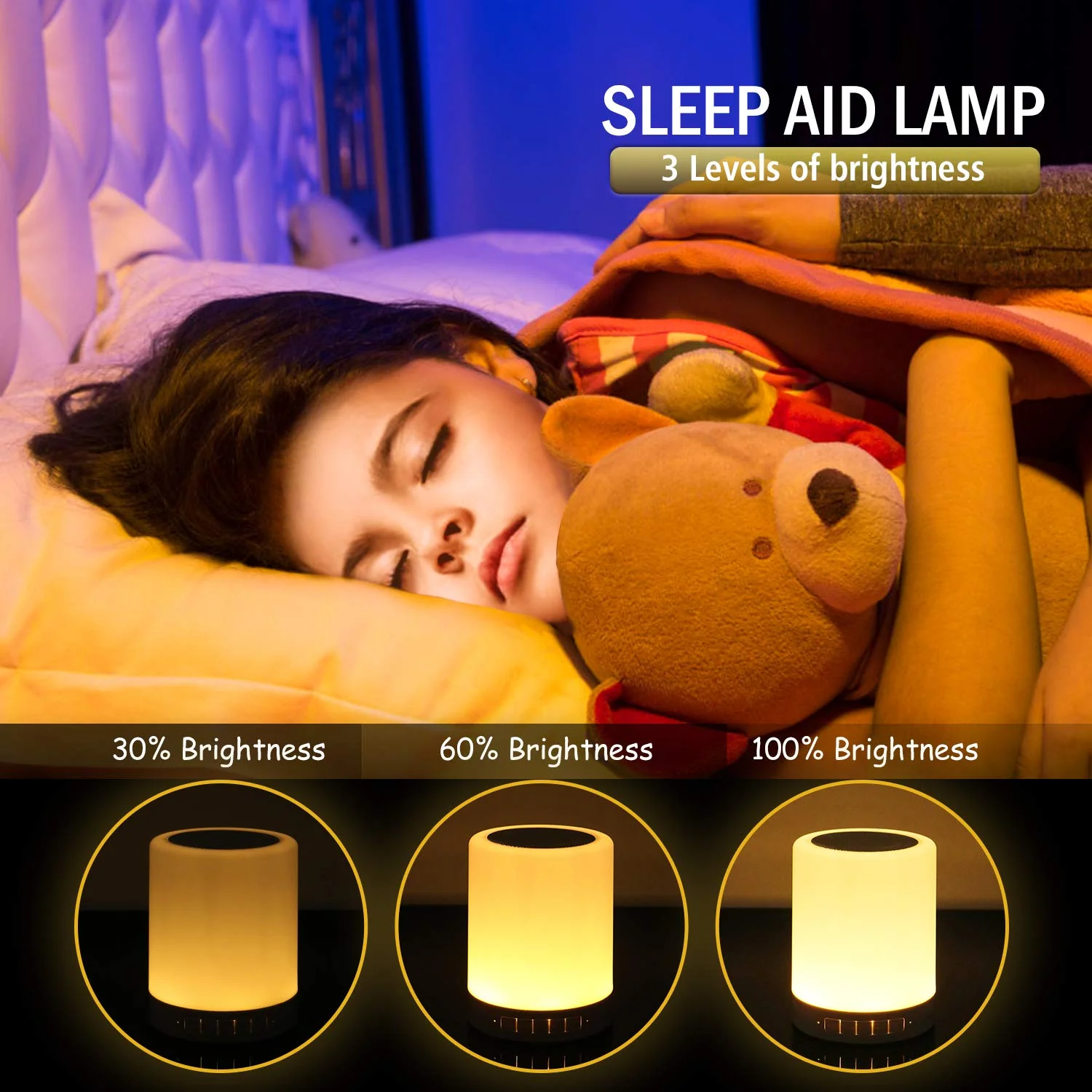 Zuno: Wireless Bluetooth Speaker Lamp with RGB Light – For Bedroom, Desk Setup & Gifting - Image 6